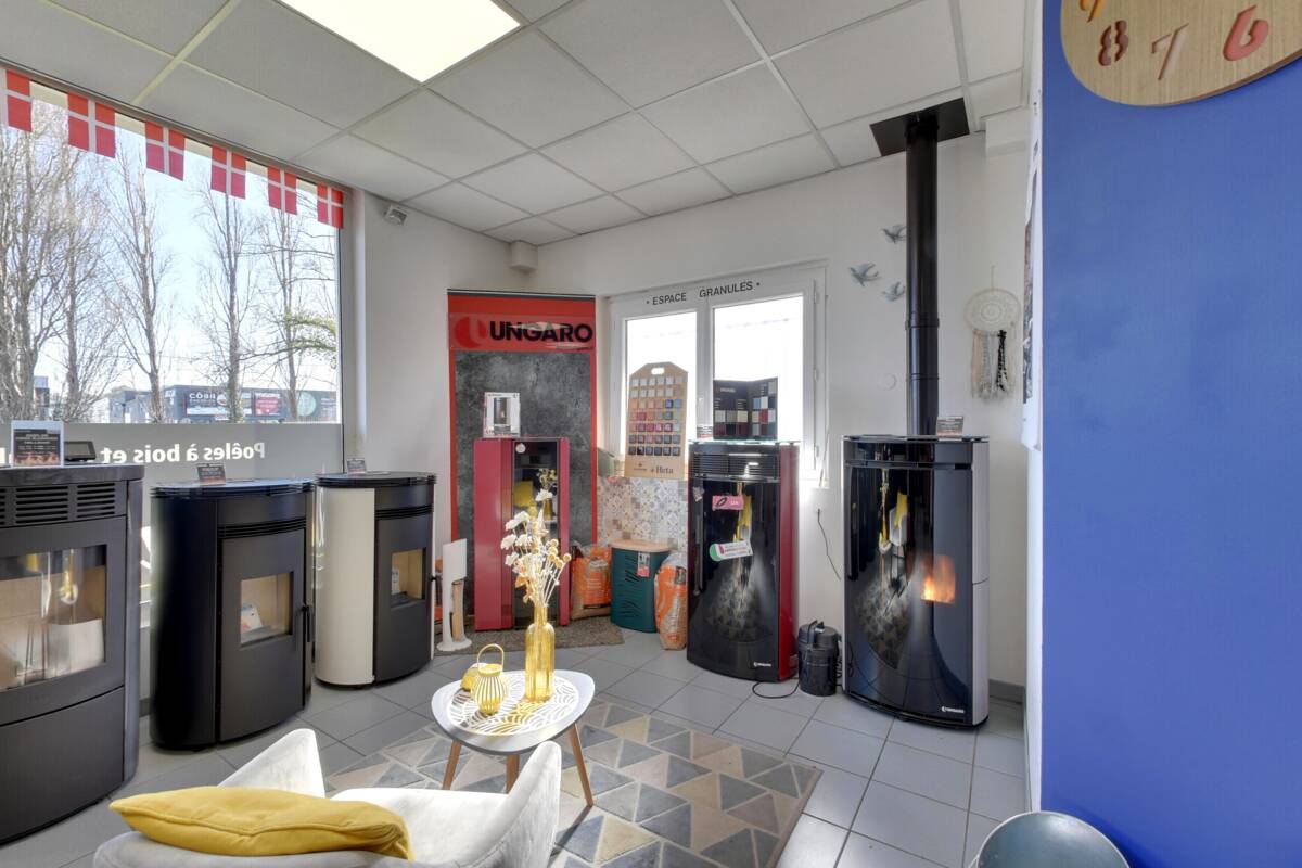 Area dedicated to pellet stoves