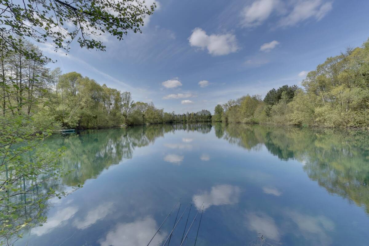 Un poste de pêche de l'étang Willow