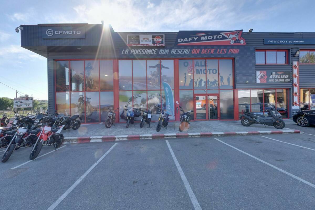 Le magasin Dafy Moto à Ruy, près de Bourgoin-Jallieu
