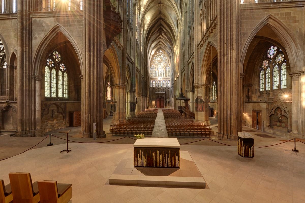 Gothic vaults of Metz cathedral