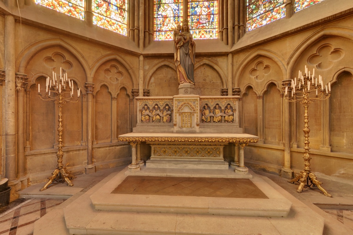 Interior architecture of Metz cathedral