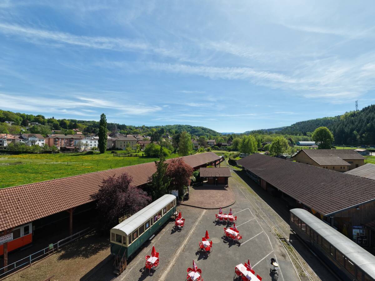 Le site et la gare du train forestier