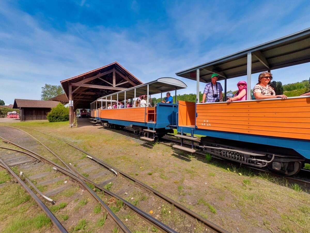 Le train au départ pour la vallée