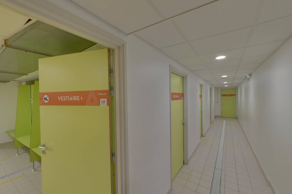 Les vestiaires collectifs d'Aqualac