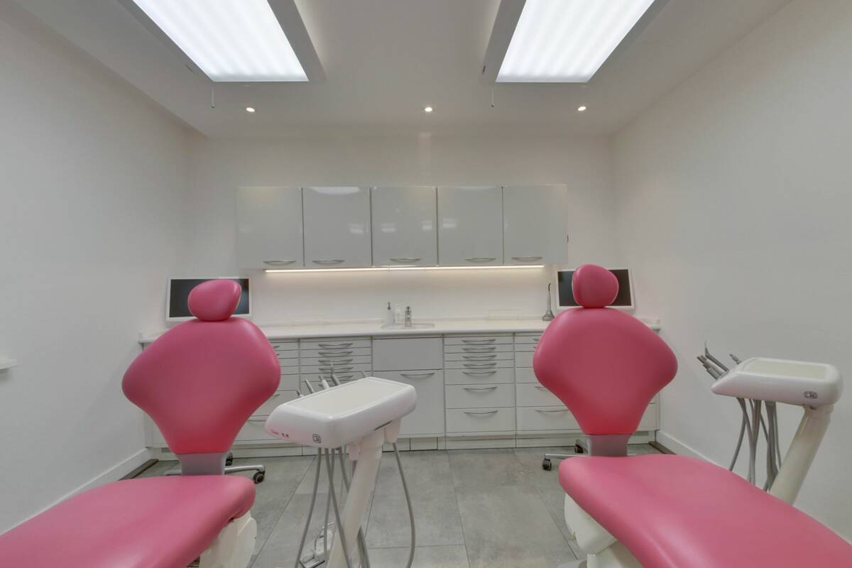 Corridor and treatment areas of the orthodontics practice